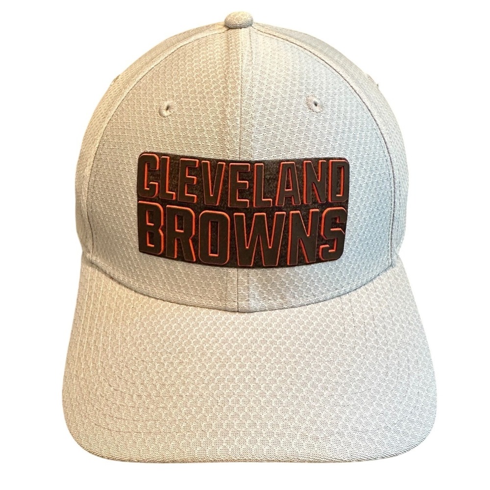 Cleveland Browns Spell Out New Era 39thirty Hat Cap Medium Large Stretch Fit NFL